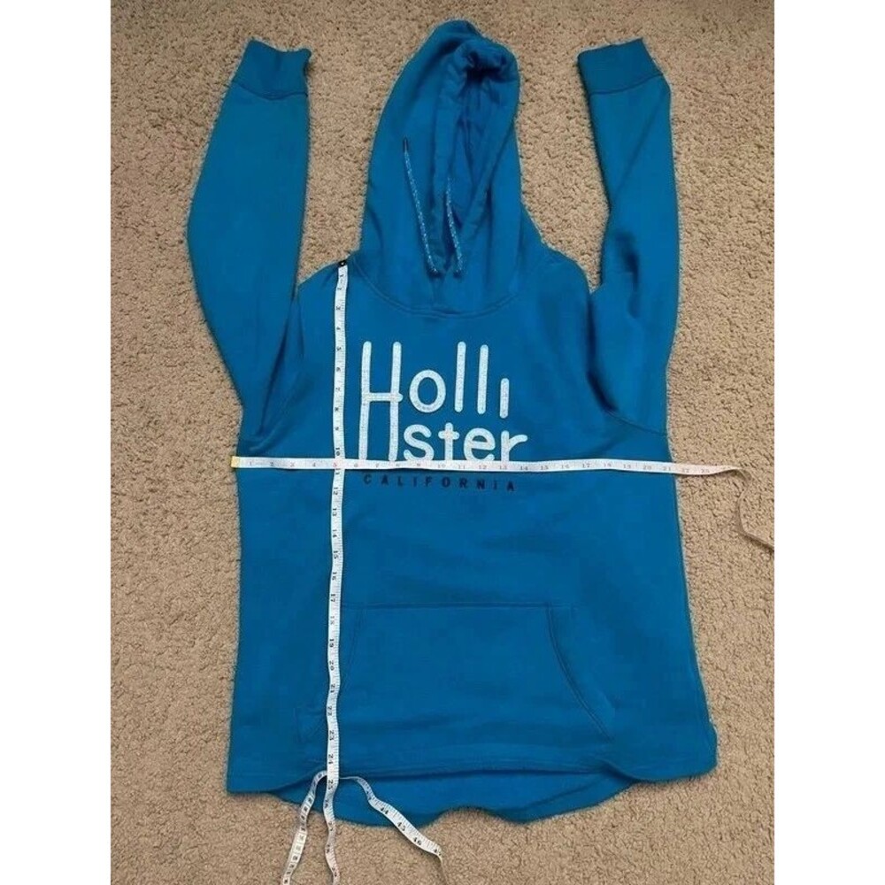 Hollister California Blue Pullover Hoodie – Size Medium | Y2K Style